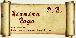 Miomira Nogo vizit kartica